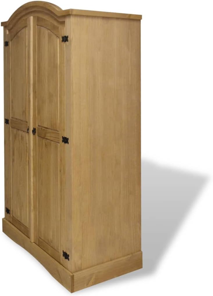 Wardrobe Mexican Pine Corona Range 2 Doors +Material: Solid Pinewood