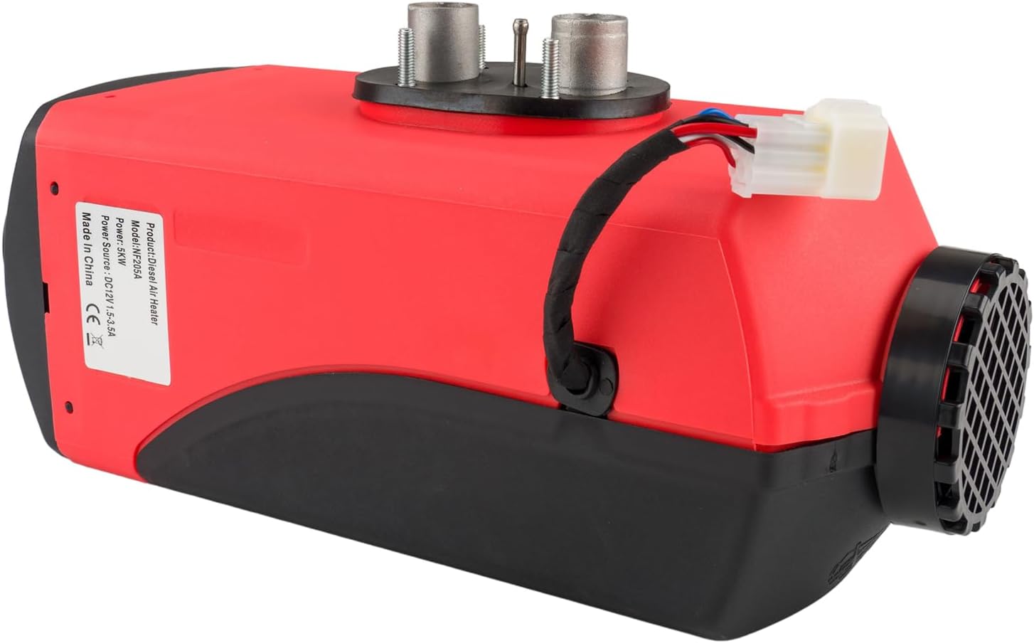 PHILTOP Diesel Heater 12V 5KW, Air Diesel Heater Parking Heater, Black Red Diesel Air Heater for Tent, Car, RV, Truck, Camper, Trailer, Motorhome