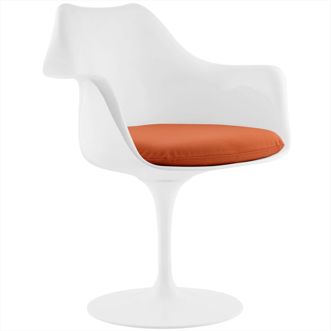 Modway Lippa Dining Vinyl Armchair - Orange