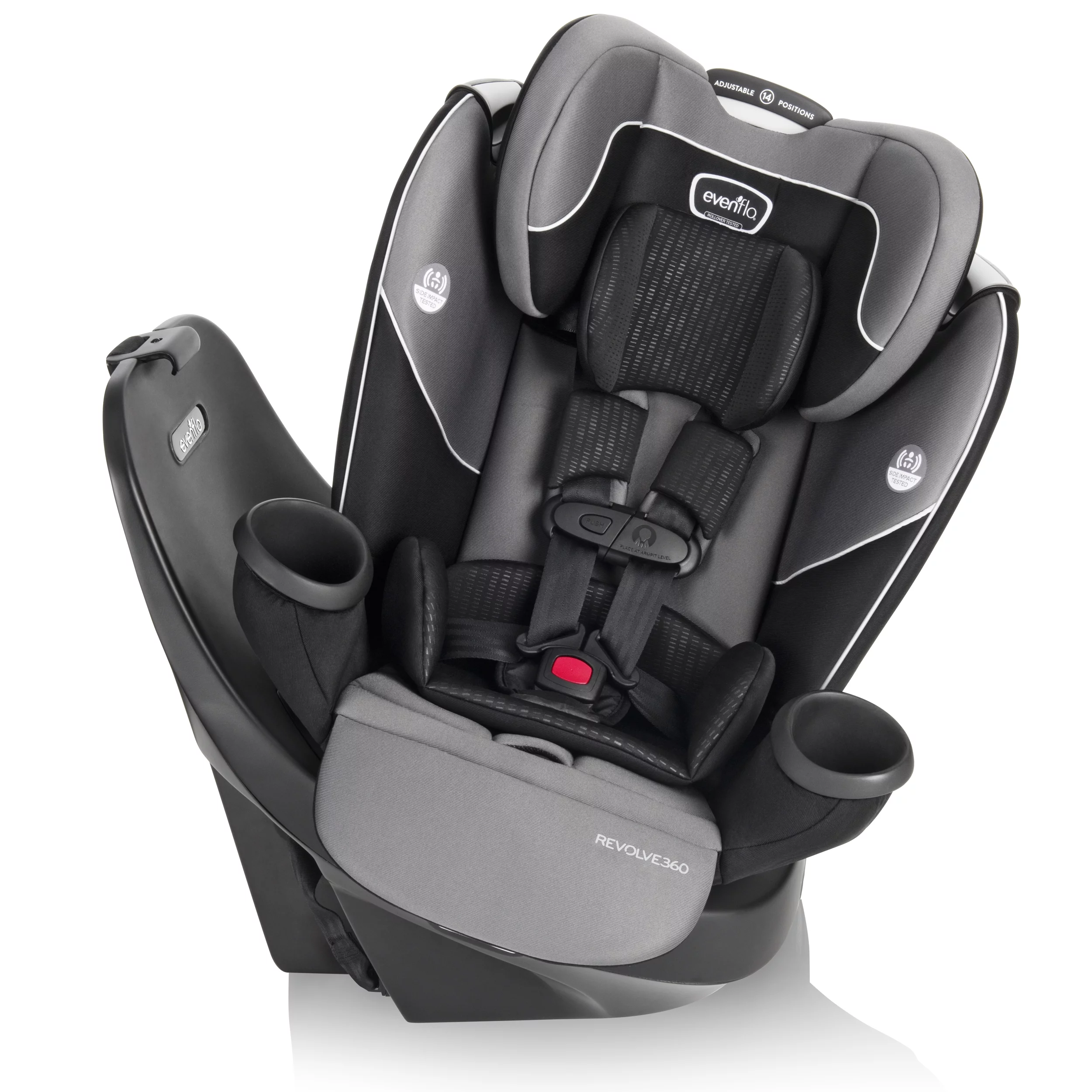 Evenflo Revolve360 Rotational All-In-One Convertible Car Seat (Amherst Gray)