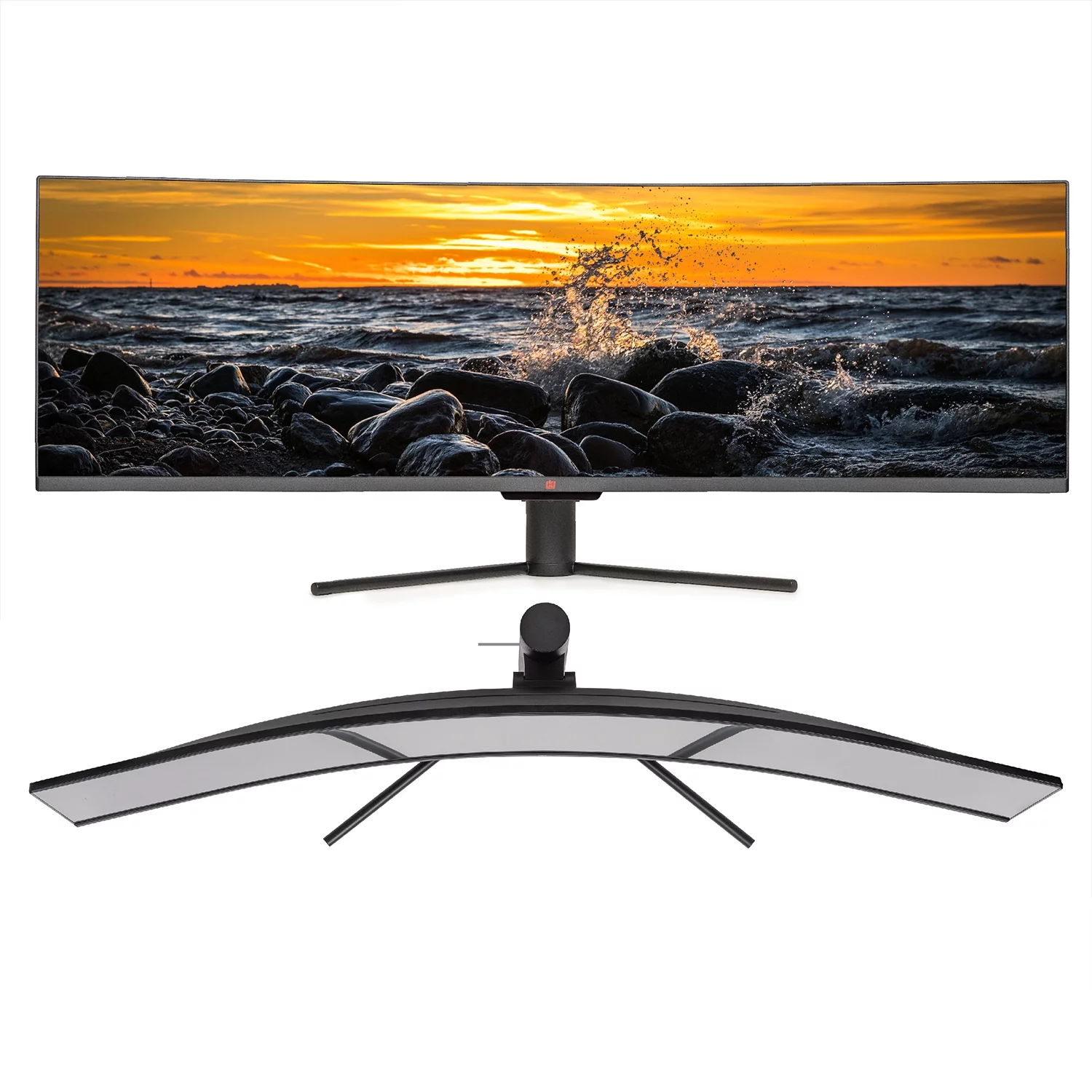 Deco Gear 49" Curved Ultrawide E-LED Gaming Monitor, 32:9 Aspect Ratio, Immersive 3840x1080 Resolution, 144Hz Refresh Rate, 3000:1 Contrast Ratio (DGVIEW490)