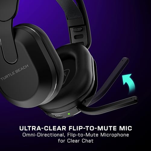 Turtle Beach Stealth 500 Wireless Amplified Gaming Headset for PC, PS5, PS4, Nintendo Switch, & Mobile – 40-Hr Battery, Bluetooth, Memory Foam Cushions, Flip-to-Mute Mic, EQ Presets