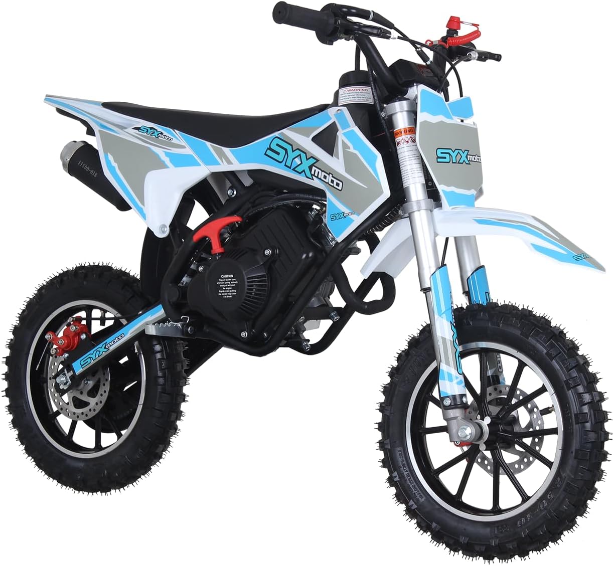 SYX MOTO VK 58cc 4 Stroke Real Motorcycle Engine Gas Powered Powerful Mini Dirt Bike(BLUE/WHITE)