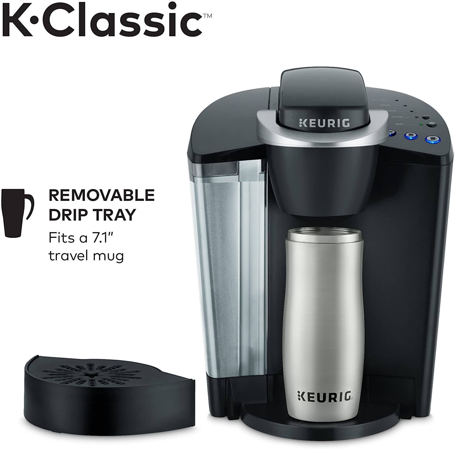 Keurig - K- Classic K50 Single Serve K-Cup Pod Coffee Maker - Black