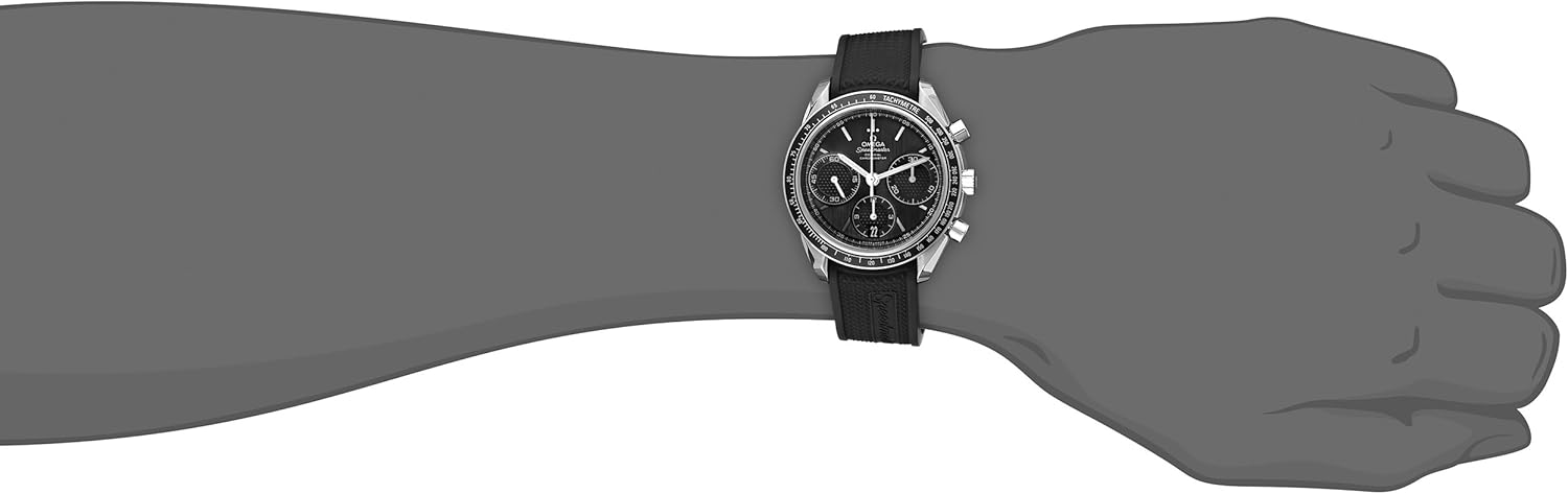 Omega Men's 32632405001001 Speed Master Analog Display Automatic Self Wind Black Watch