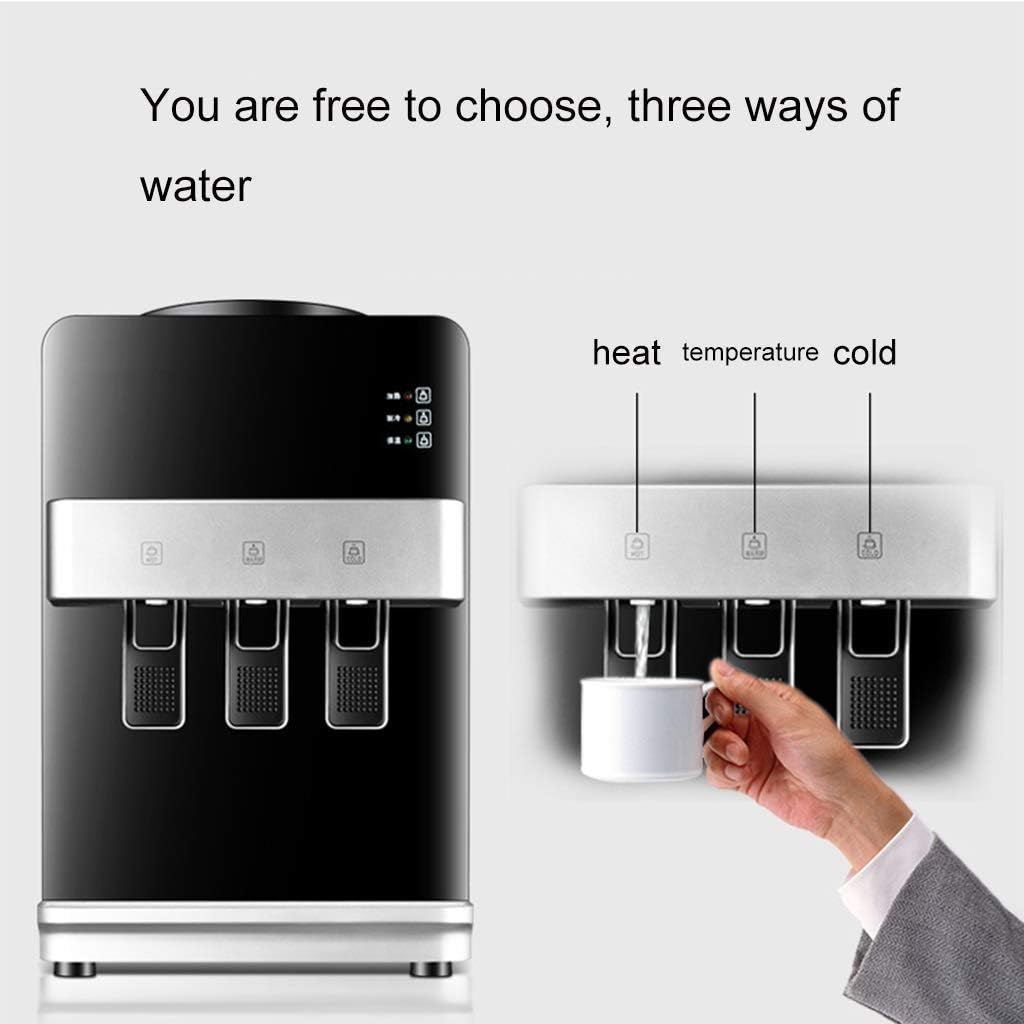 Countertop Self Cleaning Bottleless Water Cooler Water Dispenser - Hot & Cold Water Home Smart Water Machine Office Mini Drinker Metal Side Panels