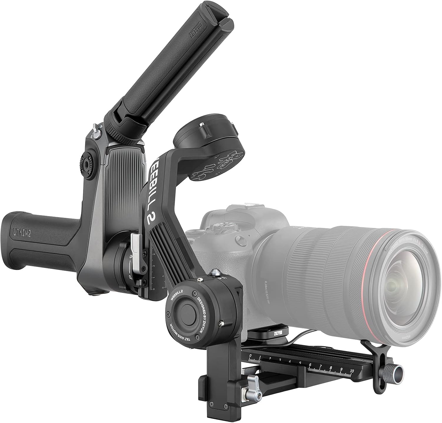 ZHIYUN Weebill 2 SE, 3-Axis Handheld Gimbal Stabilizer for DSLR Mirrorless Cameras for Sony Nikon Canon Panasonic Lumix BMPPC 6K, Double Tripod, Foldable Full-Color Touchscreen