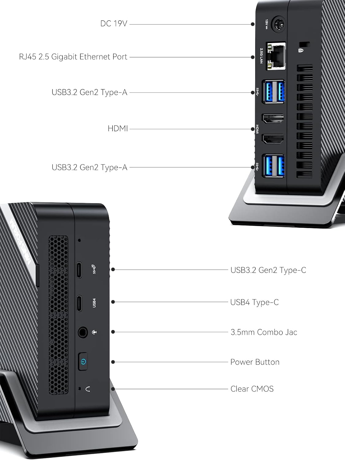 MINISFORUM UM690 Mini PC AMD Ryzen 9 6900HX Small PC, 32G RAM + 512GB PCIe SSD, 2X HDMI+1x USB4 Outputs, 1x SSD Slot, 2.5G LAN Port, AMD Radeon 680M Graphics Small Form Factor