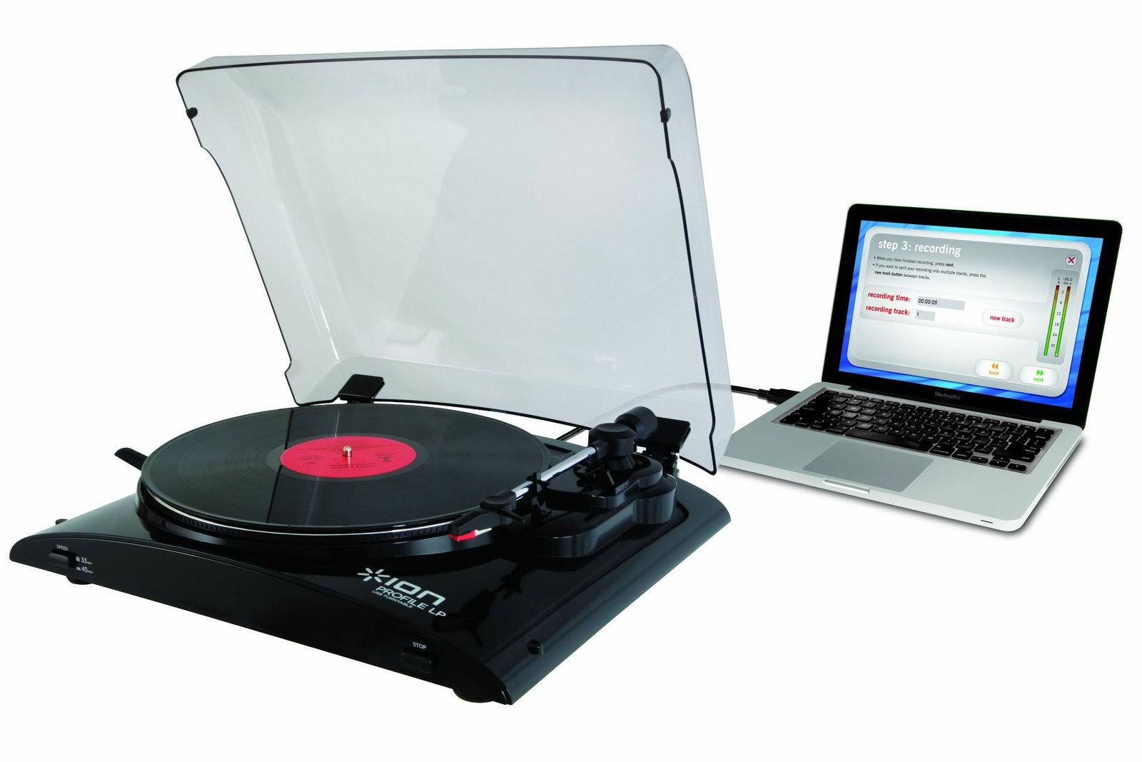 Ion Profile LP Vinyl-to-MP3 Turntable
