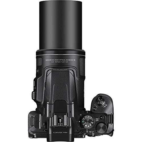 NIkon COOLPIX P950 Superzoom Digital Camera | 83x Optical Zoom with Image Stabilization 16 MP 4K Ultra HD Video Wi-Fi Connectivity RAW Format and Rotating LCD Screen (Black)
