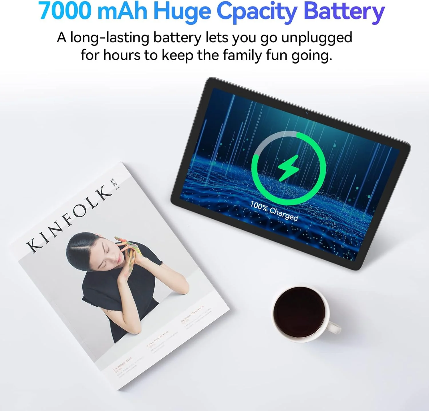 Tablet Android 13 Tablet,10 Inch Android Tablet with Keyboard,5G WiFi Tablet,128GB ROM+16GB RAM (8+8Virtual) +1TB TF Expand,Octa-Core Processor,13MP+8MP Camera,Bluetooth,GPS, FHD Display,2 In 1 Tablet