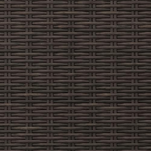 Martha Stewart Bedford Indoor-Outdoor Stackable Patio Armchairs with Rattan Wicker Finish in Brown, Set of 2