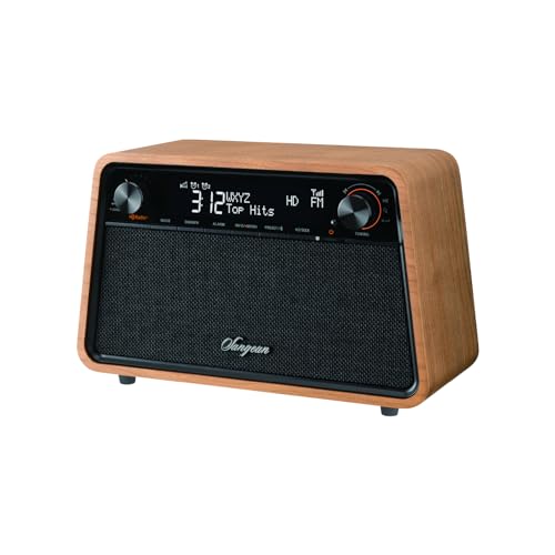 Sangean HDR-19 HD Radio/AM/FM-RDS/Bluetooth/AUX Premium Wooden Cabinet Radio