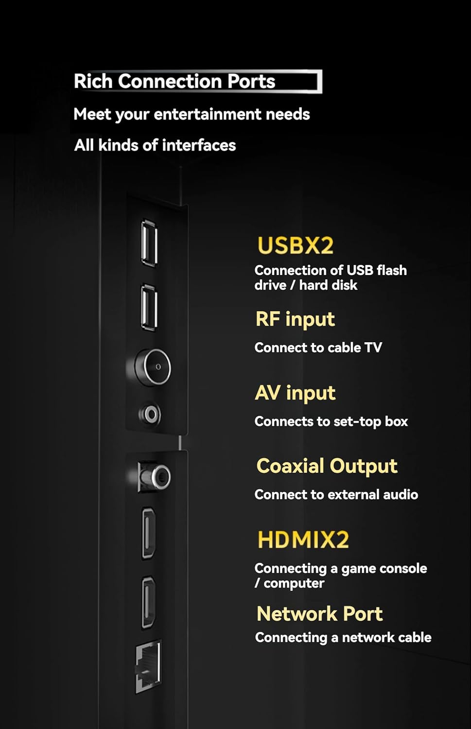 110 Inches Ultra HD Monitor, Ultra Large Screen TV 3840x2160 Pixel, Experience Various Kinds of Content with High-Performance Picture Quality