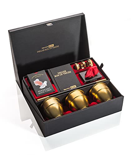 Marvin's Magic - Signature Deluxe Box of Tricks | Executive Set of Magic Tricks | Magic Set for Beginner and Experienced Magicians | Magician Supplies Include Mystical Magic Cards, Dynamic Coins