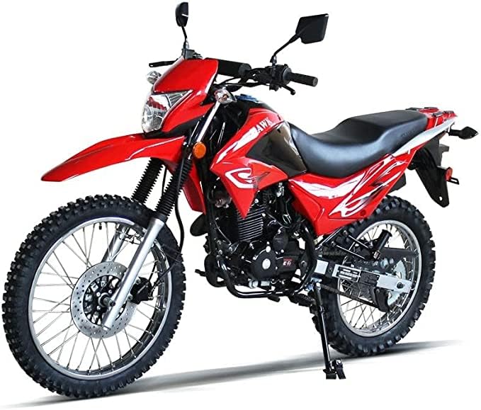 250cc Dirt Bike Hawk 250 Enduro Street Bike Motorcycle Bike(Red)