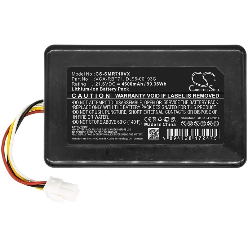 WSLUDAX Robot Vacuum Cleaner Battery DJ96-00193C,DJ96-00202A for Samsung VR10M701PUW,VR10M702PUW,VR10M703PWG,VR1GM7020UG,VR20J9020UG