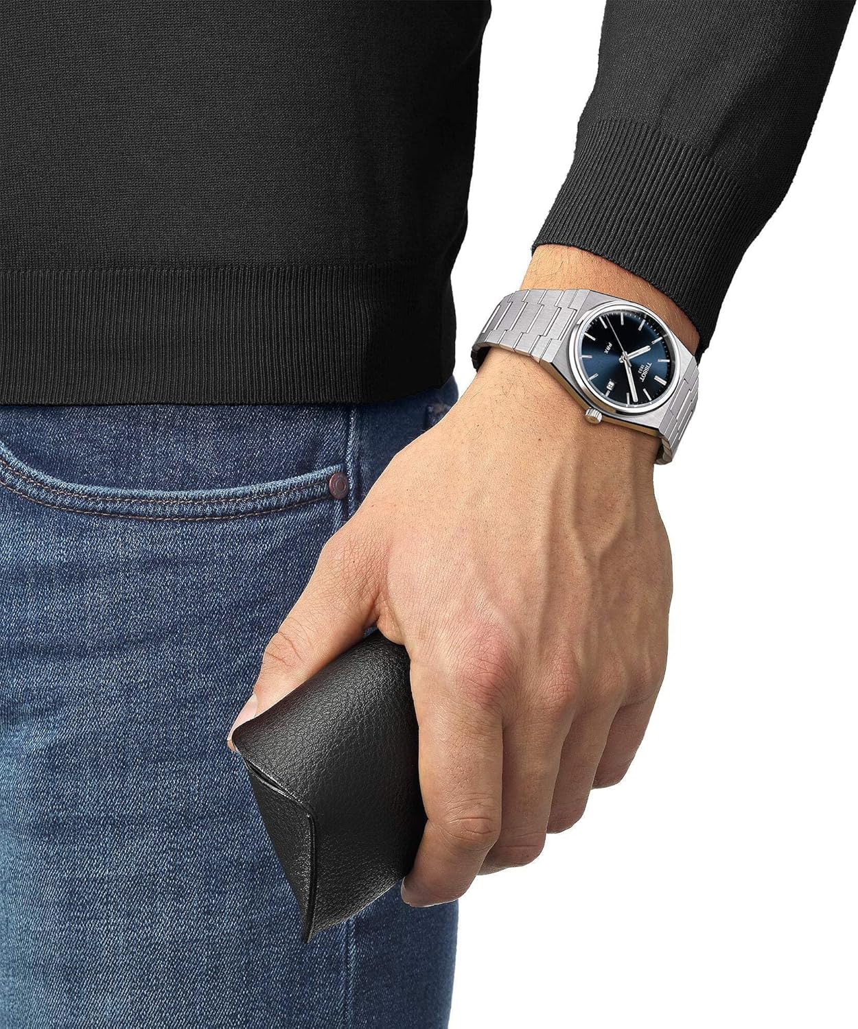 Tissot Men's PRX 316L Stainless Steel Case Dress Watch Grey T1374101104100