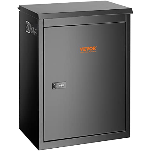 VEVOR Package Delivery Boxes for Outside, Extra Large Mailbox for Parcel Wall Mounted Lockable, Galvanized Steel Parcel Drop Box with Anti-Theft Baffle, IPX3 Waterproof for Porch, Curbside