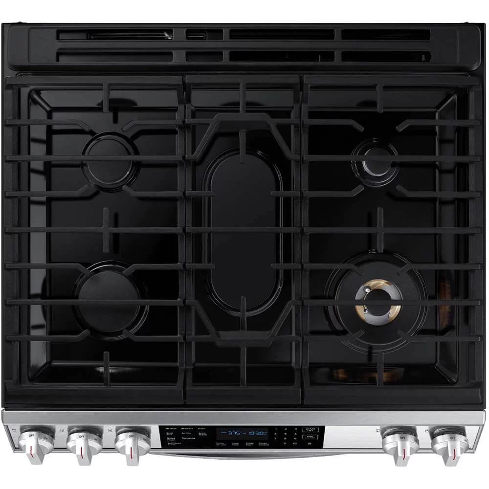 SAMSUNG NX60T8511SS 6.0 cu. ft. Smart Slide-in Gas Range with Air Fry in Stainless Steel