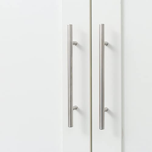 Bedroom Armoire Wardrobe with Doors and Shelevs,Clothing Storage Cabinet, Two Door Kitchen Cabinet, Wood Closet Organzier for Bedroom, Laundry Room White (23.62" L x 16.93" W x 70.87" H)