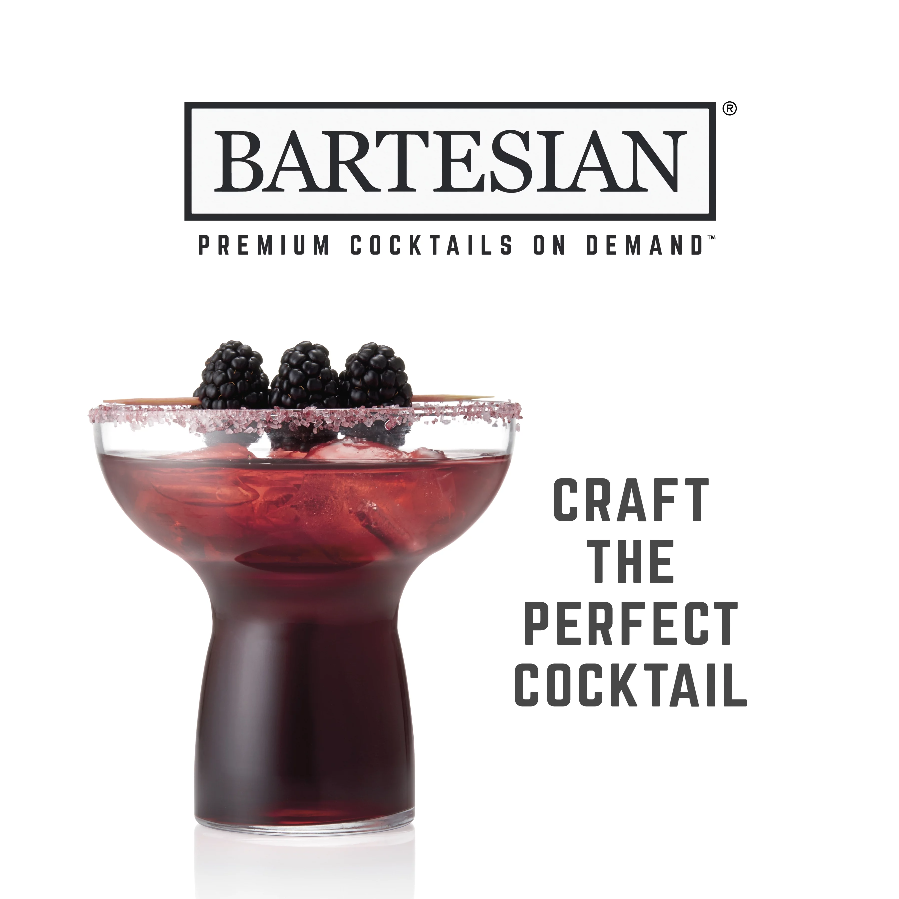 Bartesian Duet Premium Cocktail Machine for the Home Bar, 2 Glass Spirit Bottles