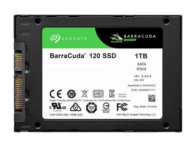 Seagate Barracuda 120 1 TB Internal SSD - 2.5x22 - ZA1000CM1A003 - SATA 6Gb/s