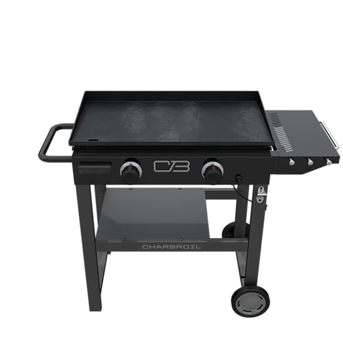 Charbroil® 28" Performance Series™ Propane Gas Griddle with Cart 2 Burner Flat Top Grill, Black 463459924