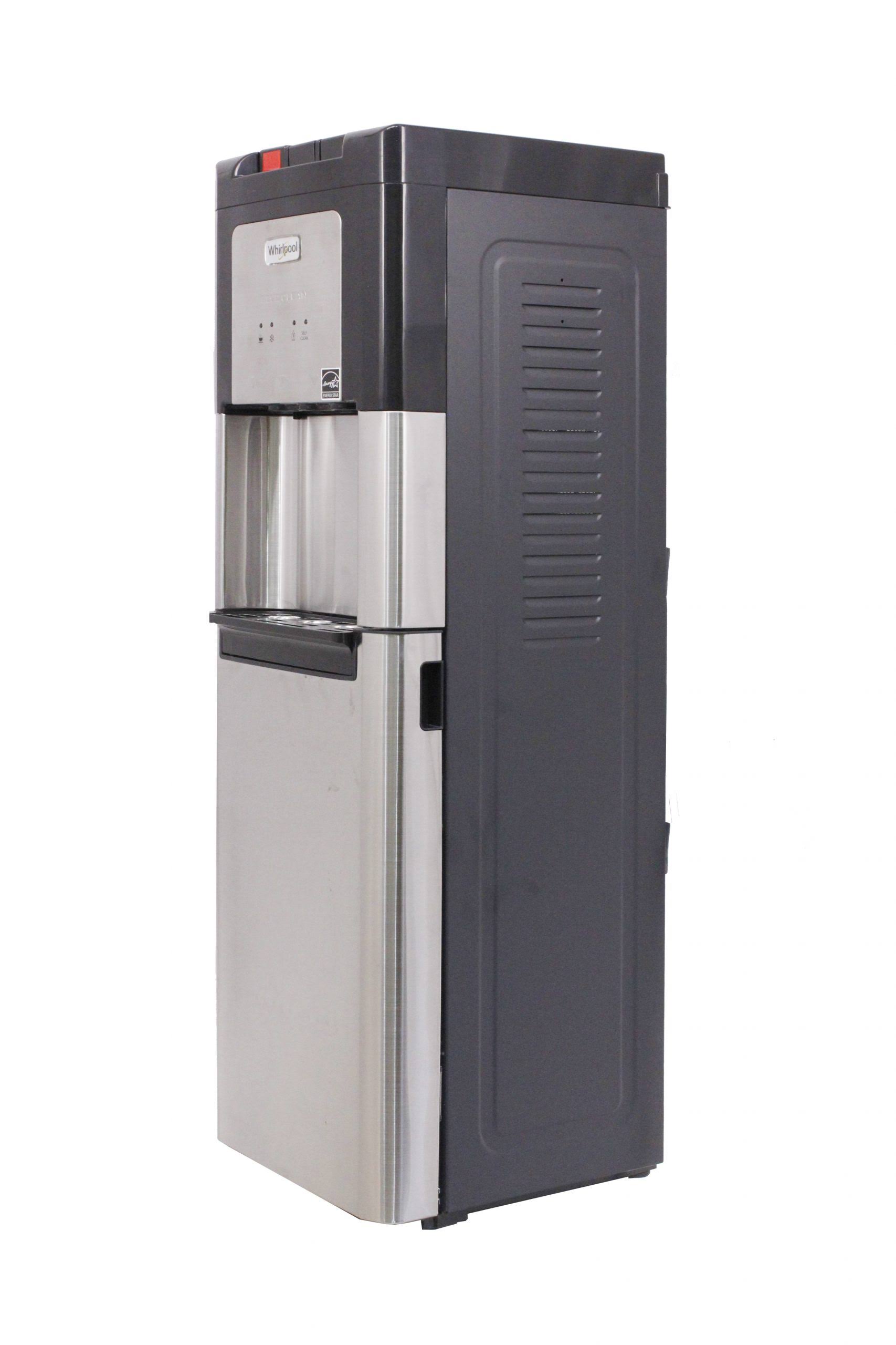 Whirlpool Self-Cleaning, Bottom Loading, Hot, Cool and Cold, Water Dispenser with 4 LED Indicators in Stainless Steel