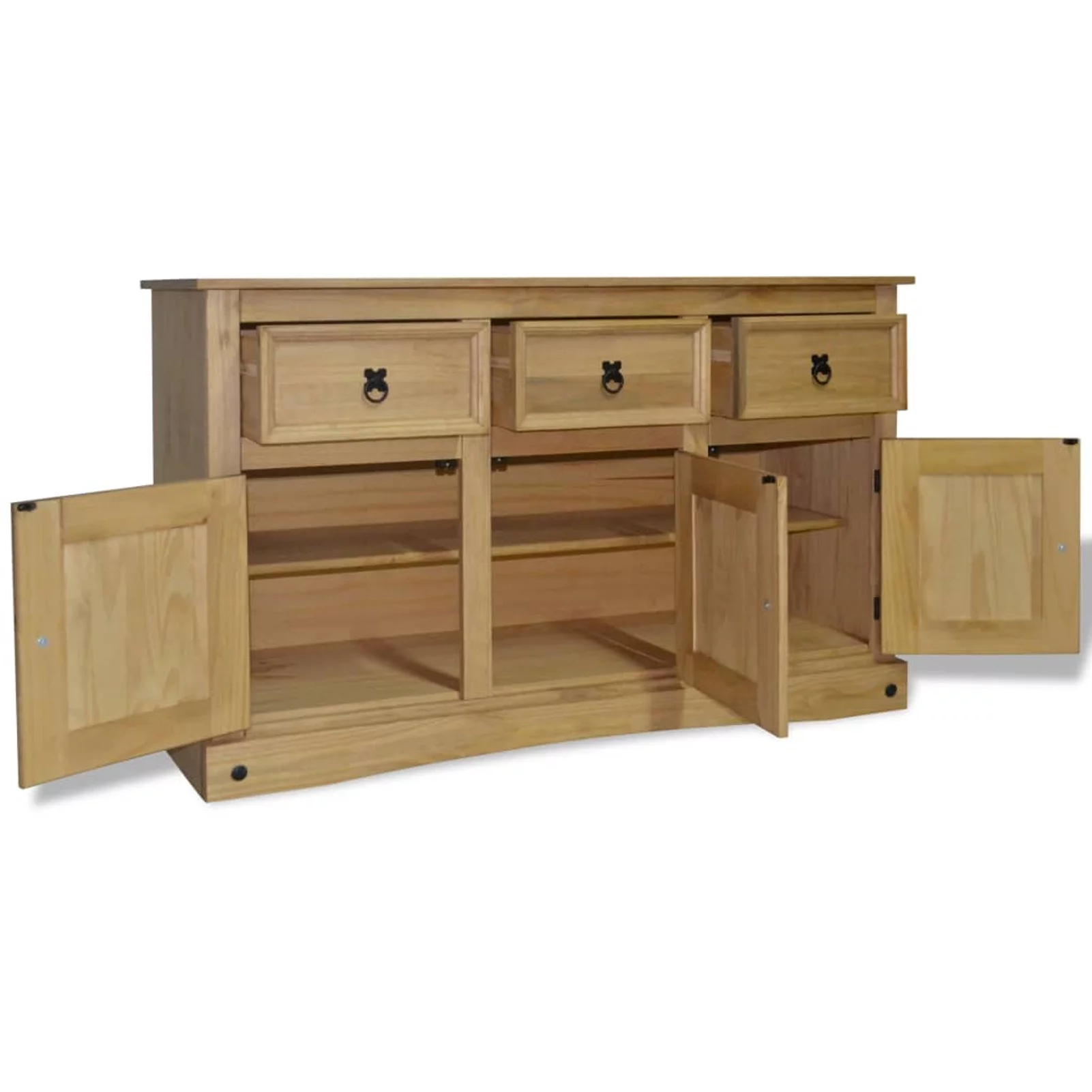 Carevas Sideboard Solid Mexican Pinewood Corona 52"x16.9"x30.7"