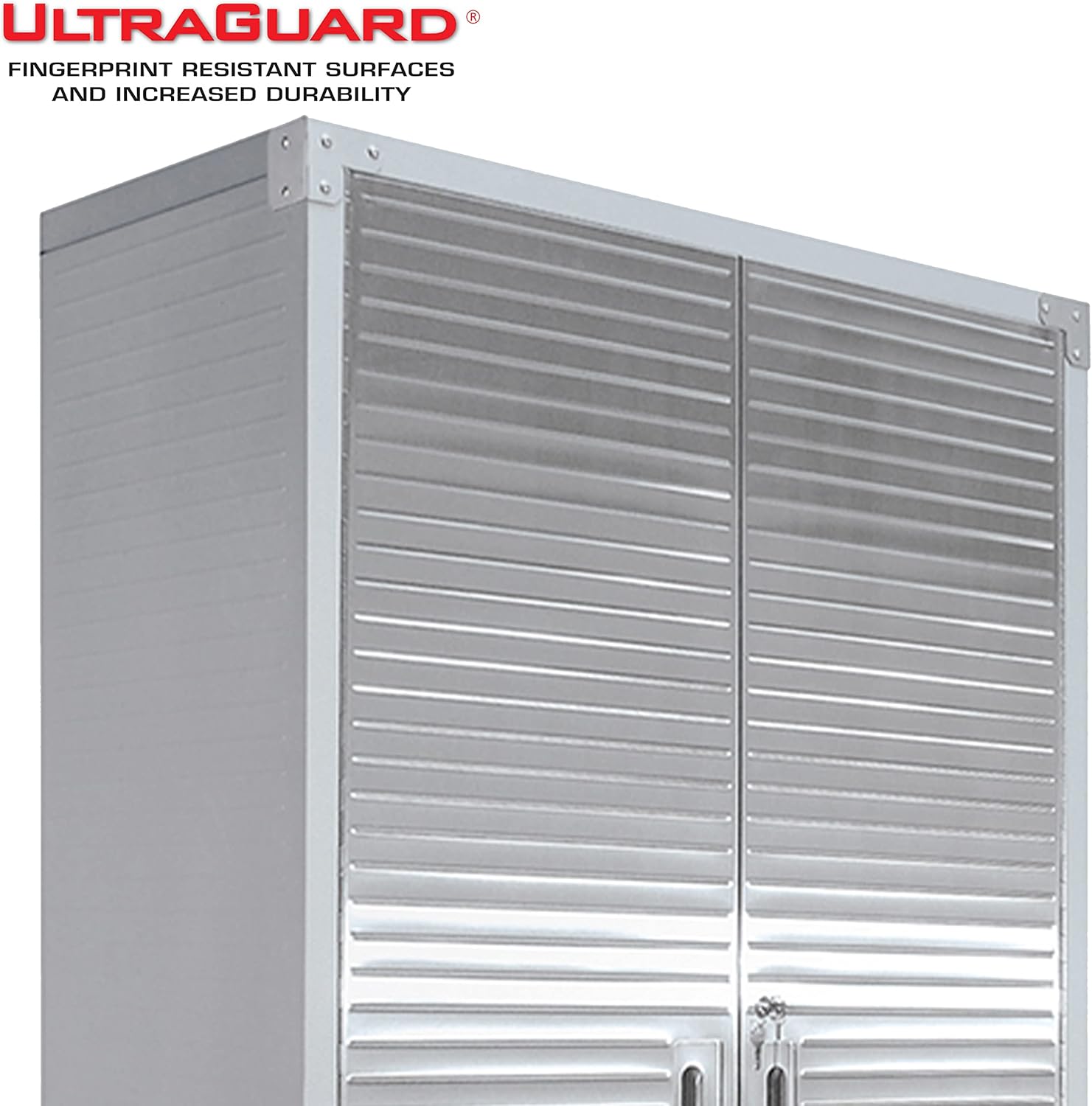 Seville Classics Full Door Rolling Storage Cabinet, 36" W x 18" D x 72" H, Granite