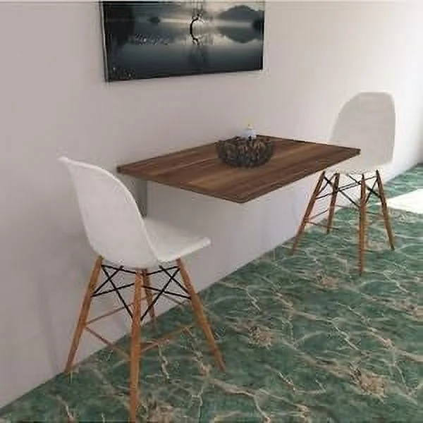 TJUNBOLIFE Fold up Table  Wall Mounted Table  fold Down Desk  Wall Mounted Desk  Laundry Folding Table  Wall Table  Murphy Desk  Space Saving tableHL (Oak 24'x 35' (60x90 cm) inch