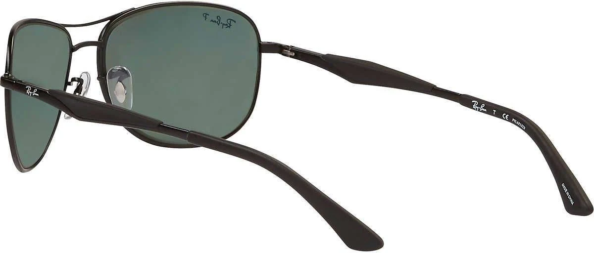 Ray-Ban RB3519 Metal Sunglasses, 006/6G Matte Black (Black)