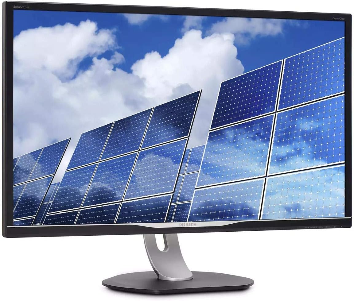 PHILIPS 328B6QJEB 32" Monitor, Quad HD 2K, IPS 128% sRGB, Speakers, USB hub, MultiView, Height Adjustable, VESA, 4Yr Advance Replacement Warranty, Black