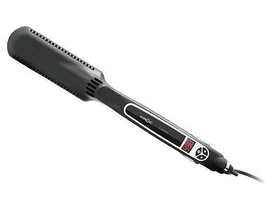 Croc Classic Titanium Digital Salon Ceramic Flat Hair Iron, Black, 1.5&&