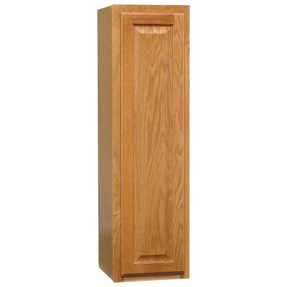 Hampton Bay Hampton Assembled 12x42x12 in. Wall Kitchen Cabinet in Medium Oak