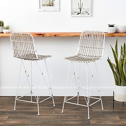 Safavieh Minerva Bar Stool Natural/Black