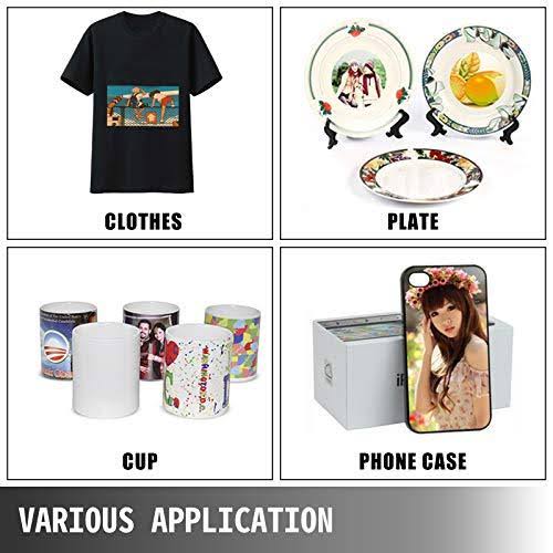 Vevor Heat Presses 12 x 15 inch 5 in 1 Digital Multifunctional Sublimation T Shi