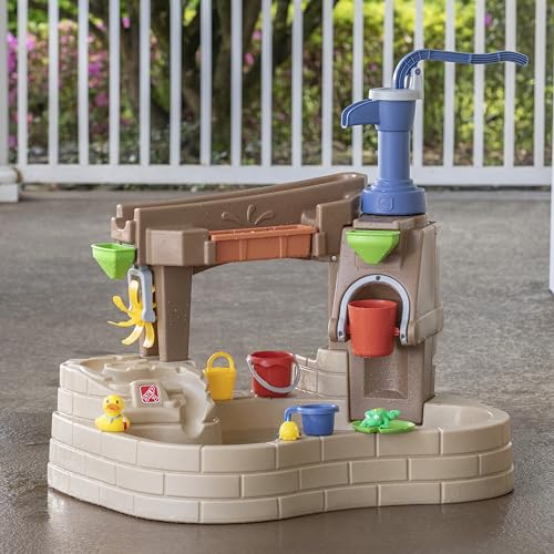Step 2 Pump & Splash Discovery Pond Water Table, Kids Water Sensory Activity Pool, Summer Outdoor Toys, 10 Piece Toy Accessories, For Toddlers 2+ Years Old