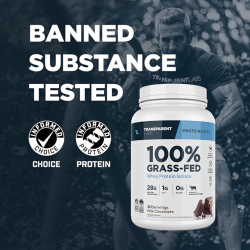 Transparent Labs Grass-Fed Whey Protein Isolate (30 Servings, Chocolate PB) & Creatine HMB (30 Servings, Unflavored)