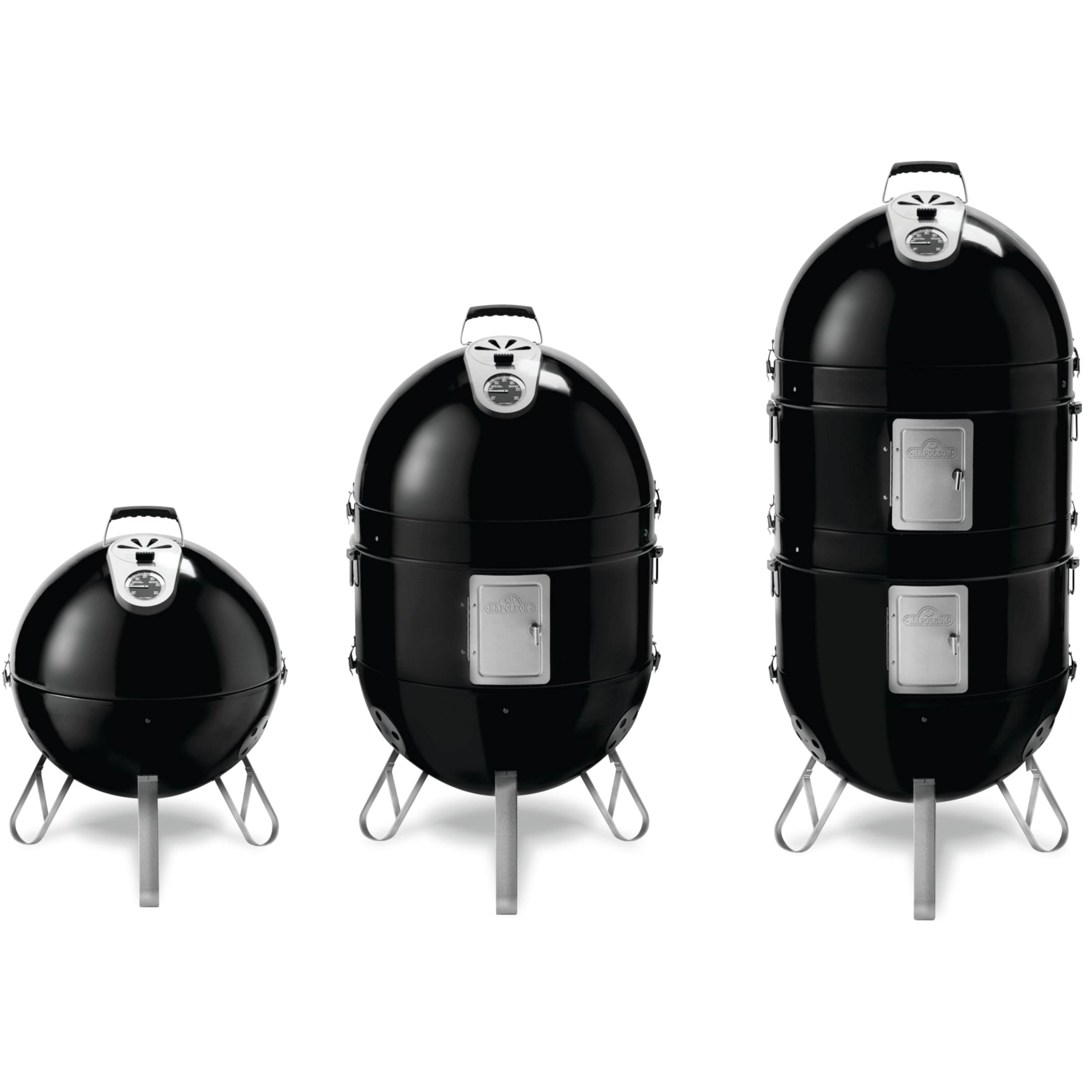 Napoleon Black Charcoal Apollo 200 Charcoal Grill and Water Smoker - AS200K-1