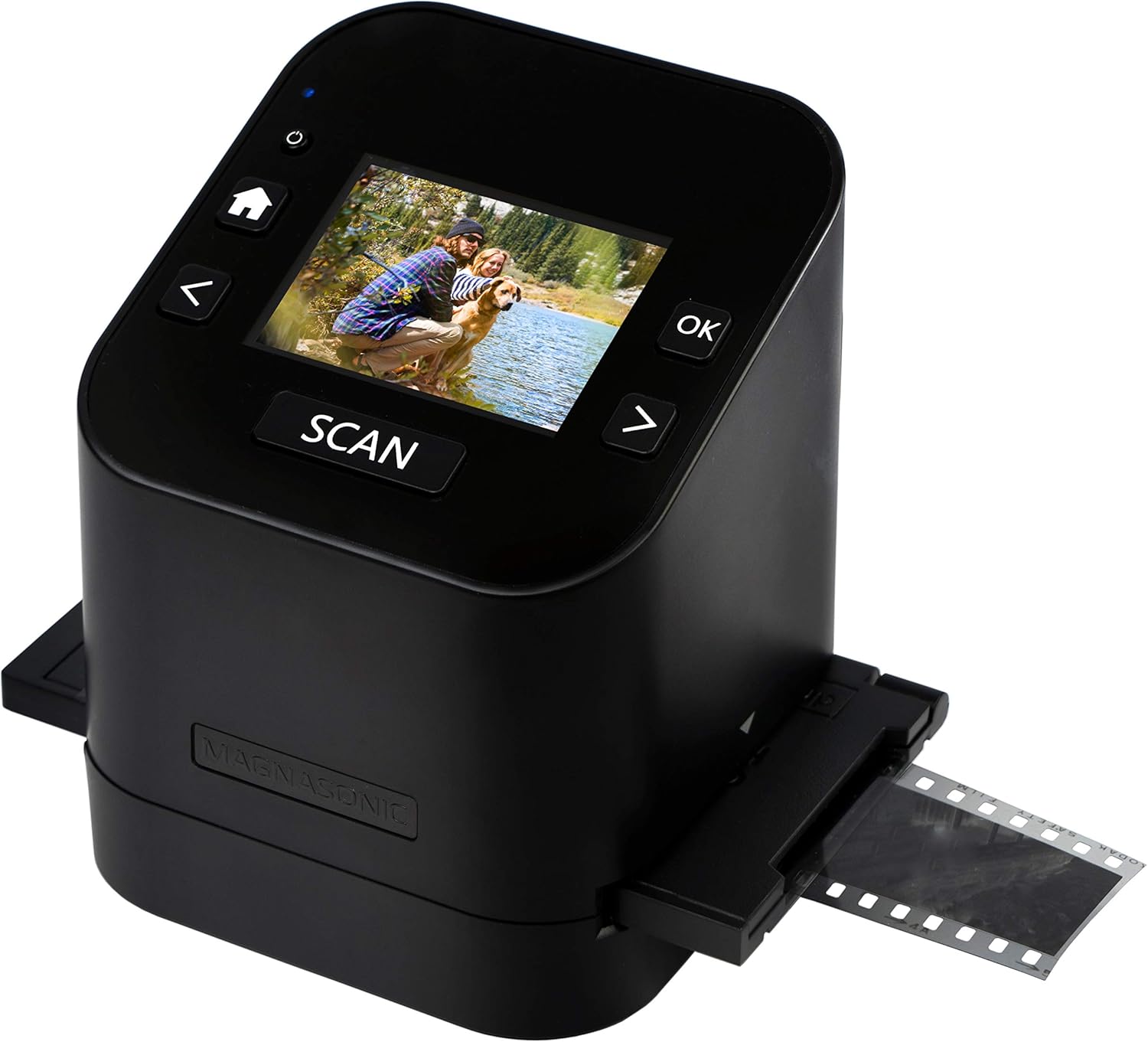 Magnasonic All-In-One Film & Slide Scanner, High Resolution 22MP, Converts 35mm/110/126/ Super 8/8mm Film & 135/110/126 Slides into Digital JPEG, 2.4 LCD Screen, Built-in Memory, Fast Scanning (FS52)