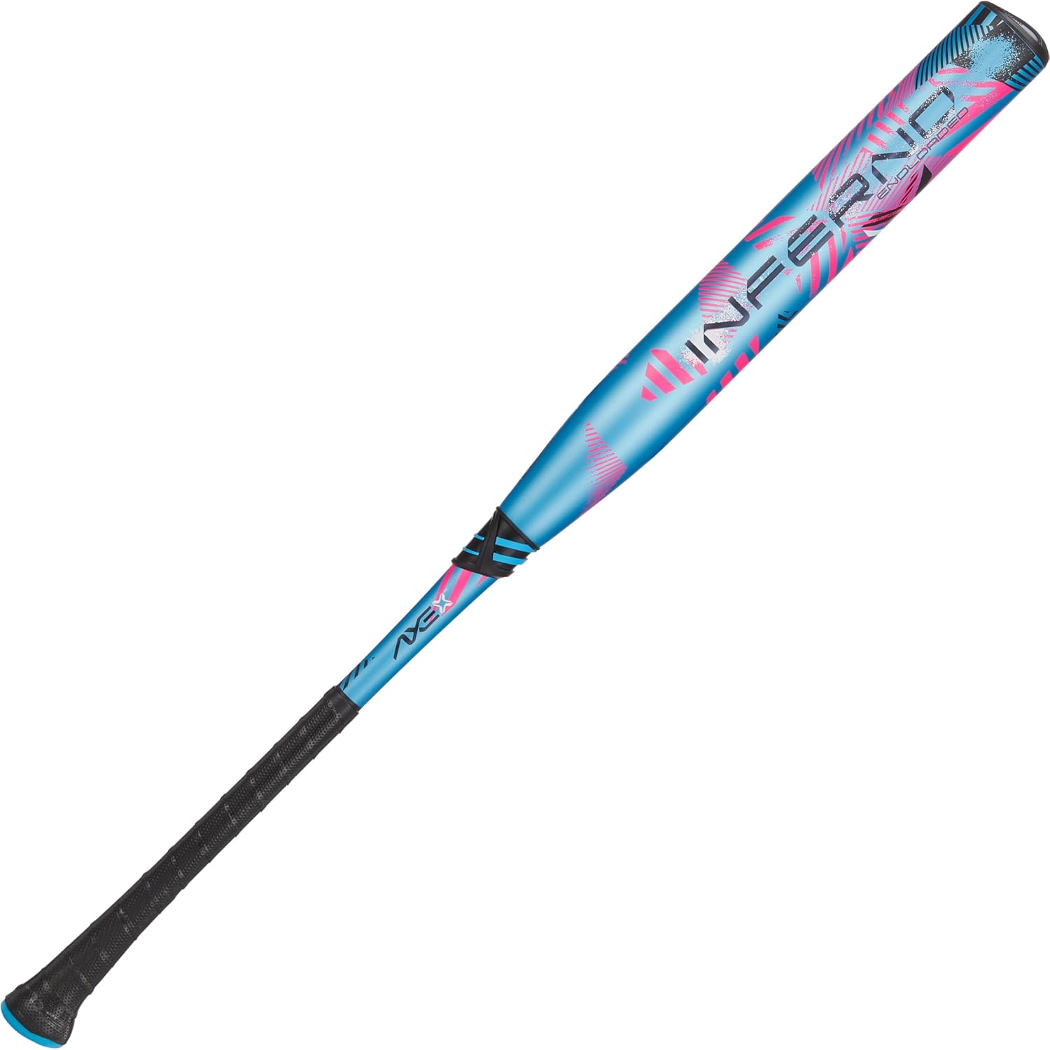 Axe | Inferno | 2-Piece Composite | USSSA Slowpitch Bat | Balanced/End Loaded/Max Loaded | 13"/12" Barrel (13" End Loaded, 26 oz)