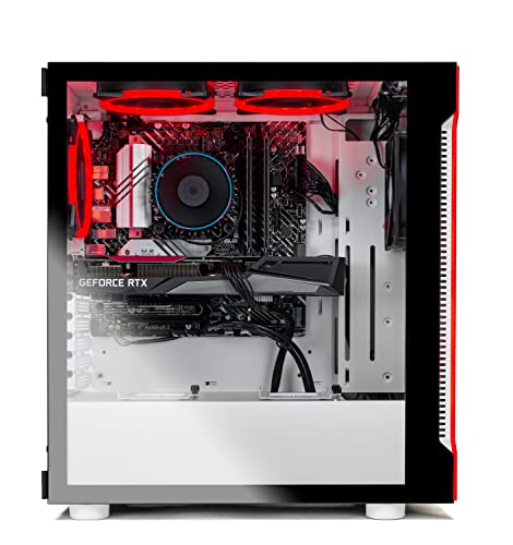 Skytech Eclipse Lite Gaming PC, Ryzen 7 7800X3D 4.2 GHz (5GHz Turbo Boost), AMD RX 7600XT 16GB GDDR6, 1TB SSD, 32GB DDR5 RAM 5600 RGB, 750W GOLD PSU, 360mm AIO, Wi-Fi, Win 11 Home