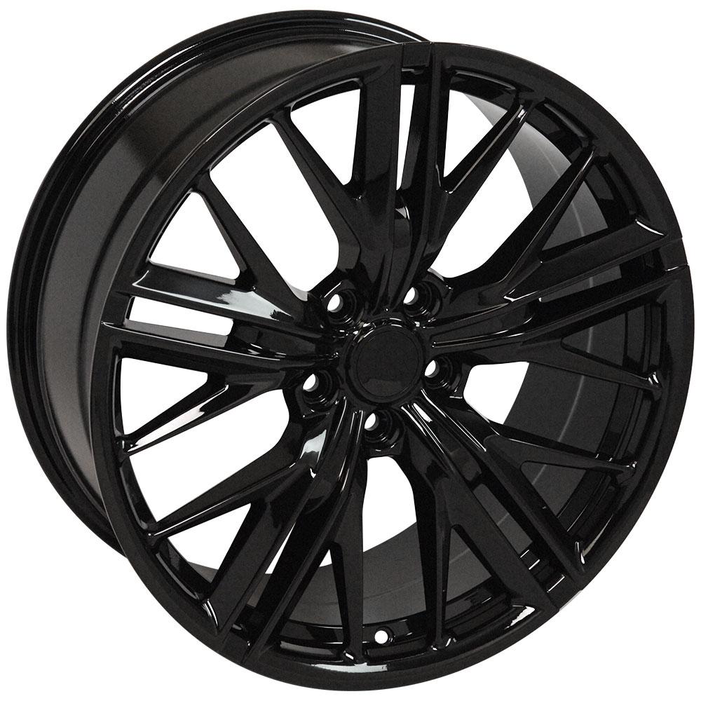 20 inch Rim 2010-2018 Chevy Camaro (Rear) ZL1 Style Black 20x9.5 Aluminum Wheel Direct Fit