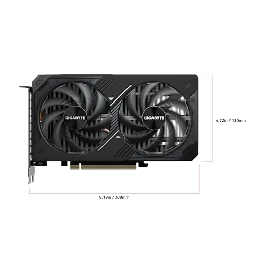 GIGABYTE GeForce RTX 5060 Ti WINDFORCE OC 8G Graphics Card, 8GB 128-bit GDDR7, PCIe 5.0, WINDFORCE Cooling System, GV-N506TWF2OC-8GD Video Card