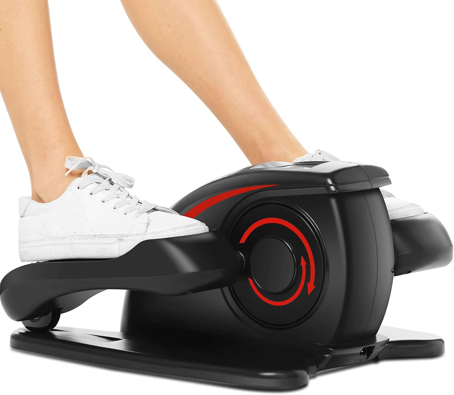 ANCHEER Under Desk Elliptical Machine, Pedal Bike Exerciser, Electric Under Desk Elliptical Machine Trainer with Built in Display Monitor Quiet & Compact Exercise Equipment for Home Office Gym