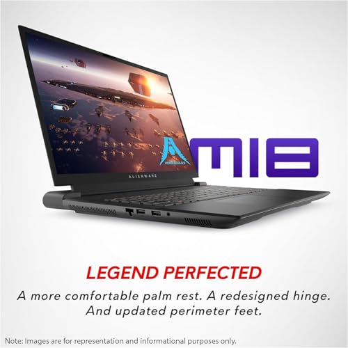 Alienware M18 Gaming Laptop 2024, 18" FHD+ 480Hz, AMD Ryzen 9-7845HX Up to 5.2GHz, GeForce RTX 4070, 16GB DDR5, 1TB SSD, WiFi6E, AlienFX RGB Backlit KB, Microsoft Office Lifetime License & Win11 Pro