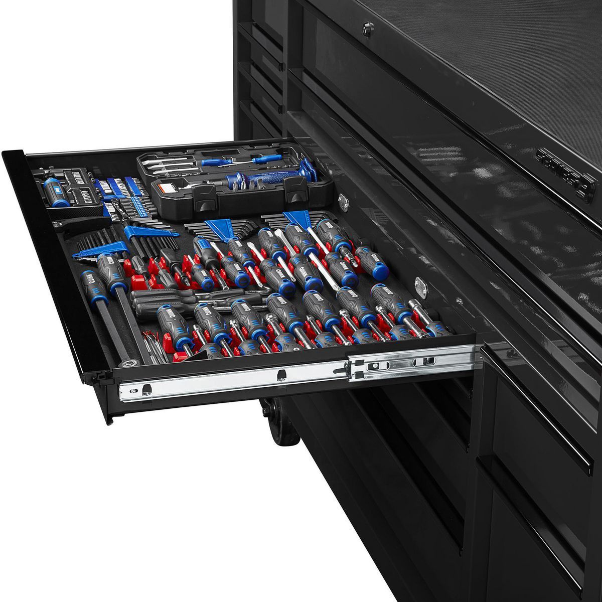 U.S. GENERAL 72 in. x 22 in. Triple-Bank Roll Cab, Series 3, Slate Gray