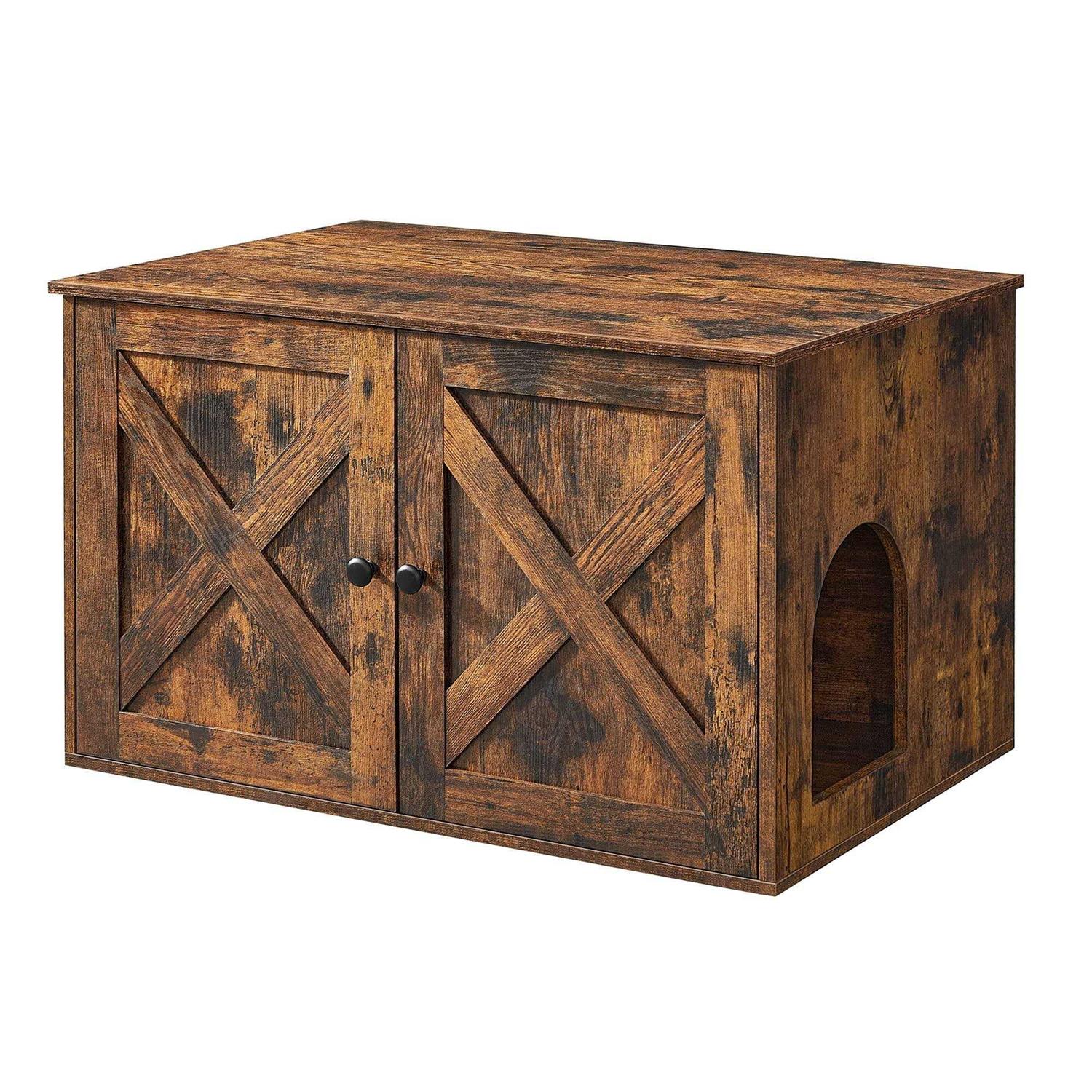 Feandrea Litter Box Enclosure Cat Litter Box Furniture Hidden - Pet Supplies online store